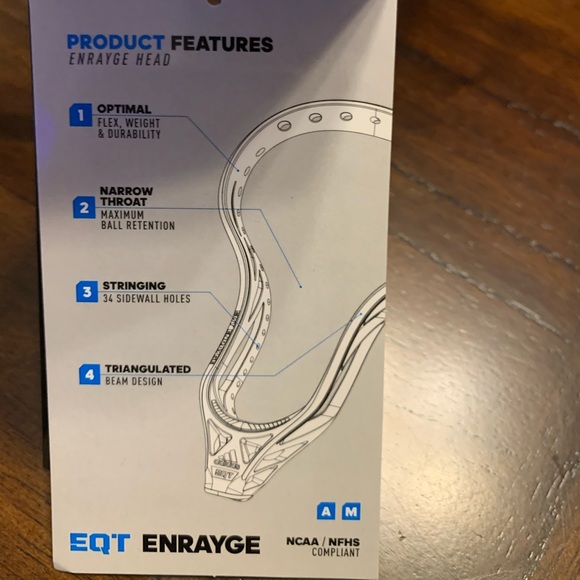 **New** Adidas EQT Enrayge Lacrosse Unstrung Head - Picture 2 of 6